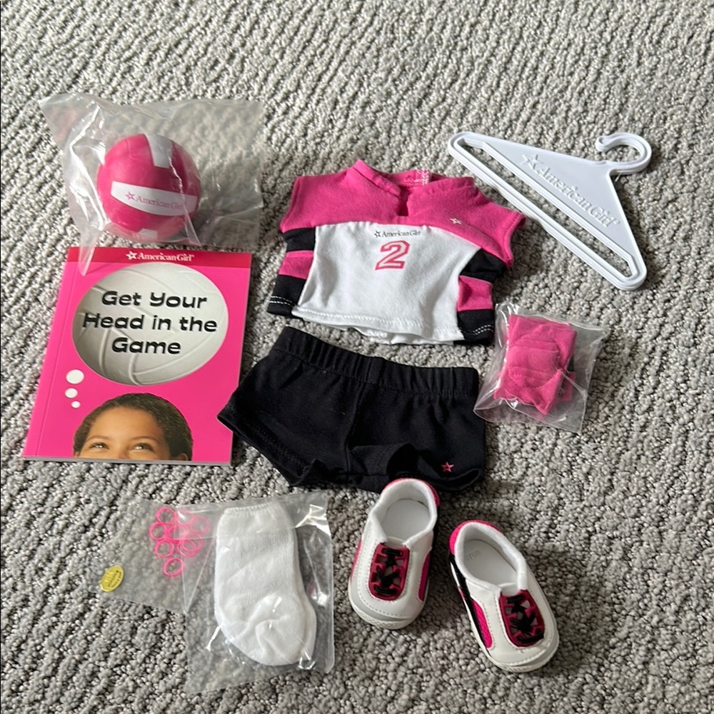 American Girl Pink and White Volleyball Outfit 🏐